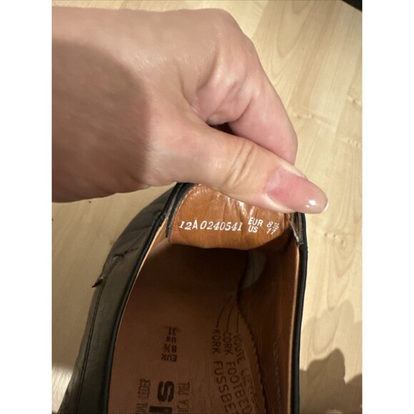 Mephisto Womens 11 Shoes Wedge Heel Oxford Black Leather Lace Up Air Jet - Picture 8 of 8